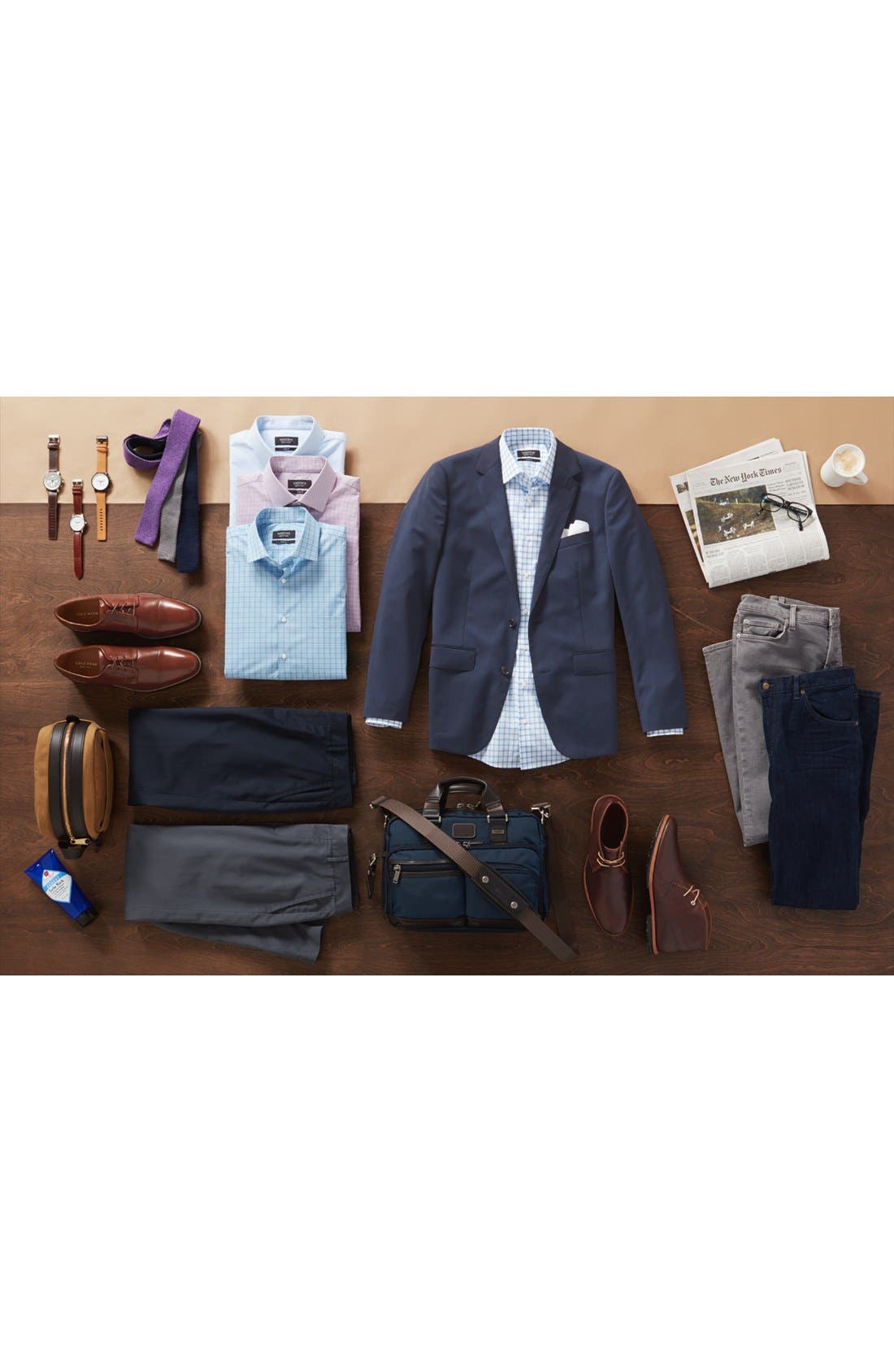 Alpha Bravo - Anderson Commuter Briefcase, Alternate, color, NAVY
