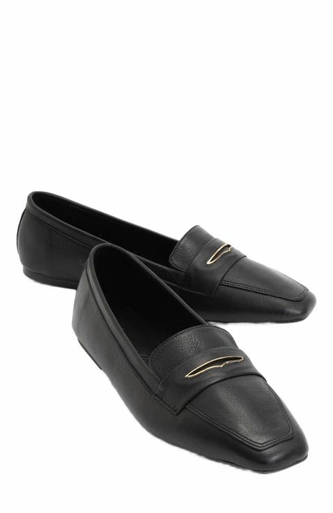 Iridessa Leather Flat Loafers (Women)
