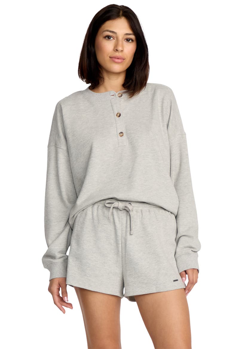 Lived in Fleece Shorts, Alternate, color, HEATHER GREY