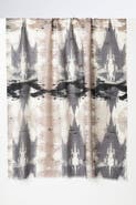 Kinross Cashmere Natural Ikat Print Scarf