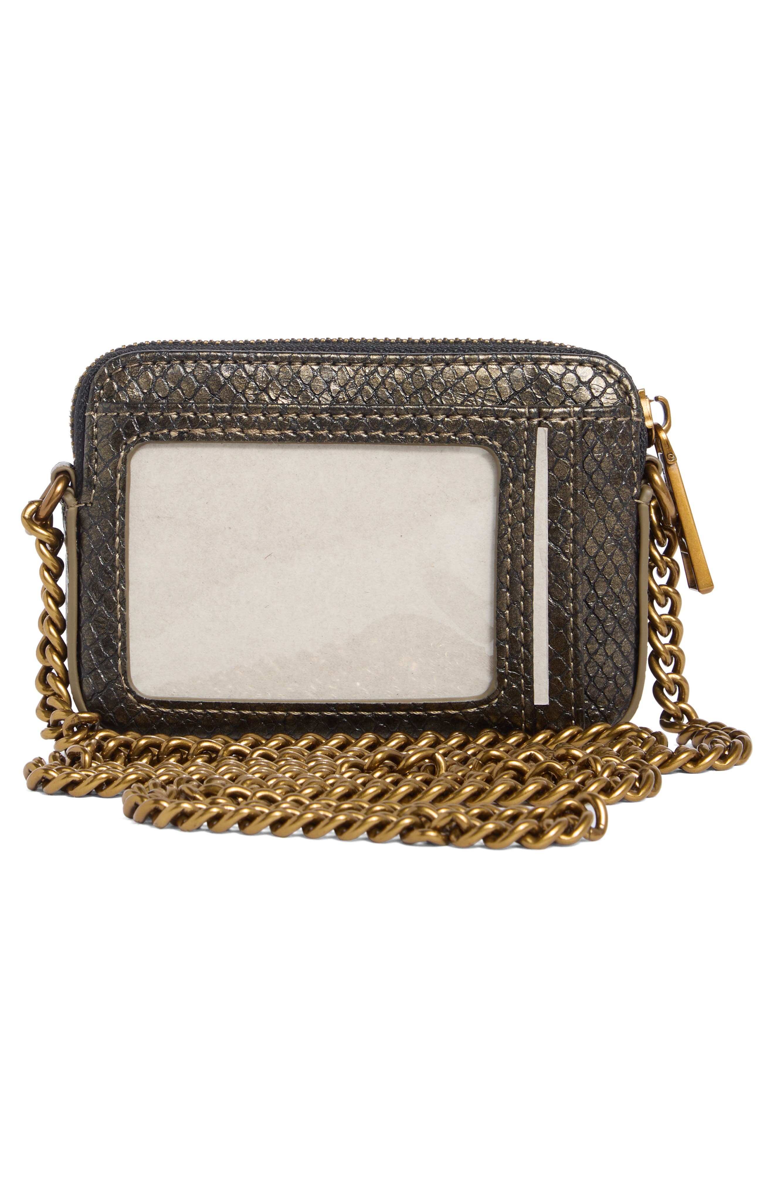 Kurt Geiger London Micro Kensington Faux Leather Camera Bag, Alternate, color, Bronze