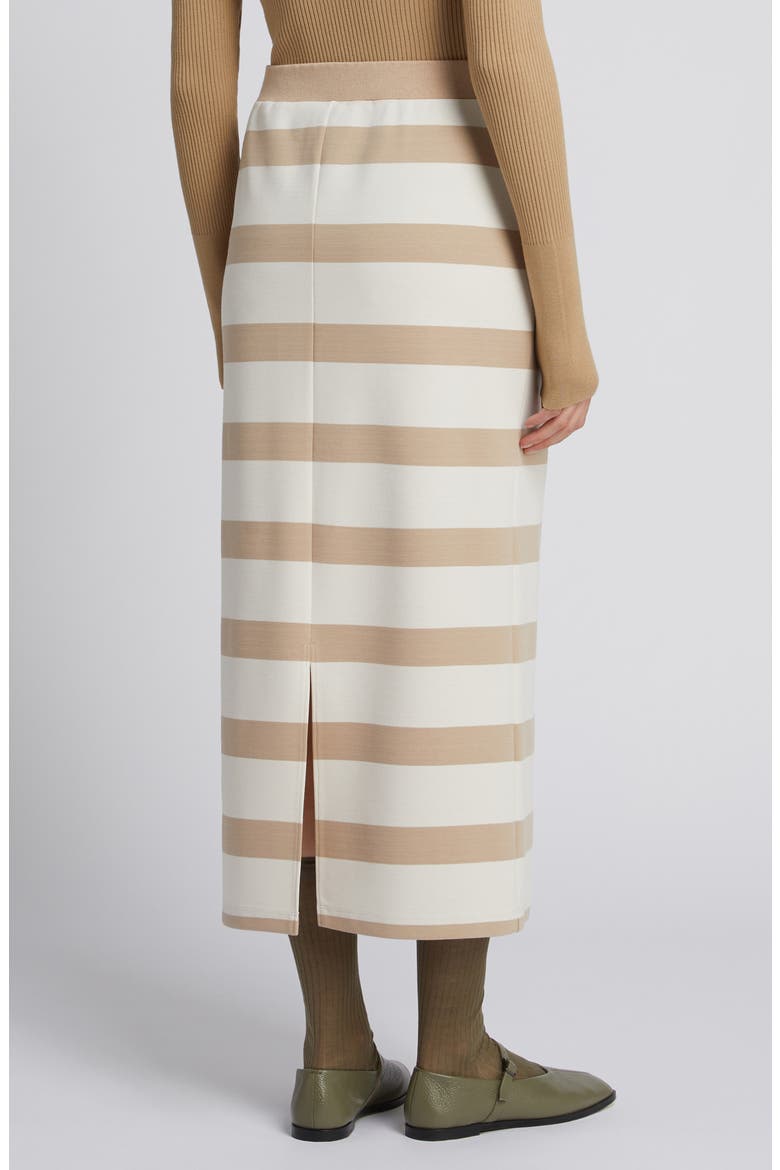 Riviera Stripe Knit Maxi Skirt, Alternate, color, IVORY