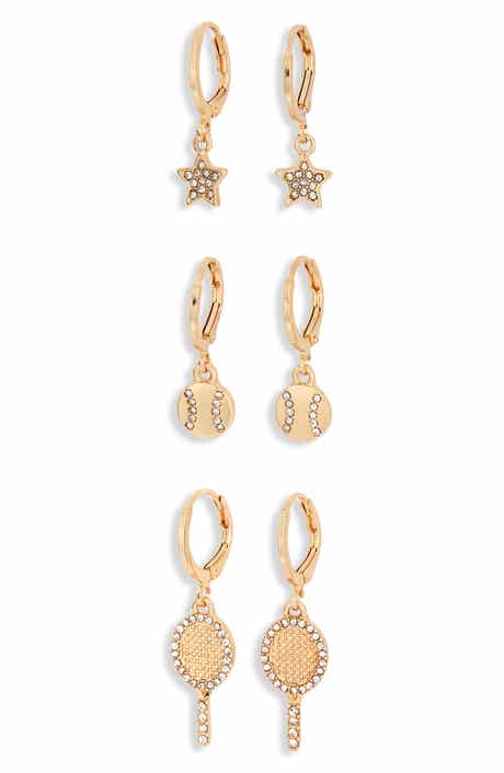 Set of 3 Tennis Drop Earrings