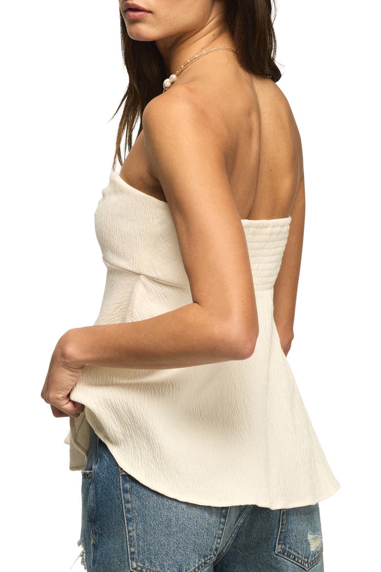 Crinkle Tube Top, Alternate, color, ANTIQUE WHITE