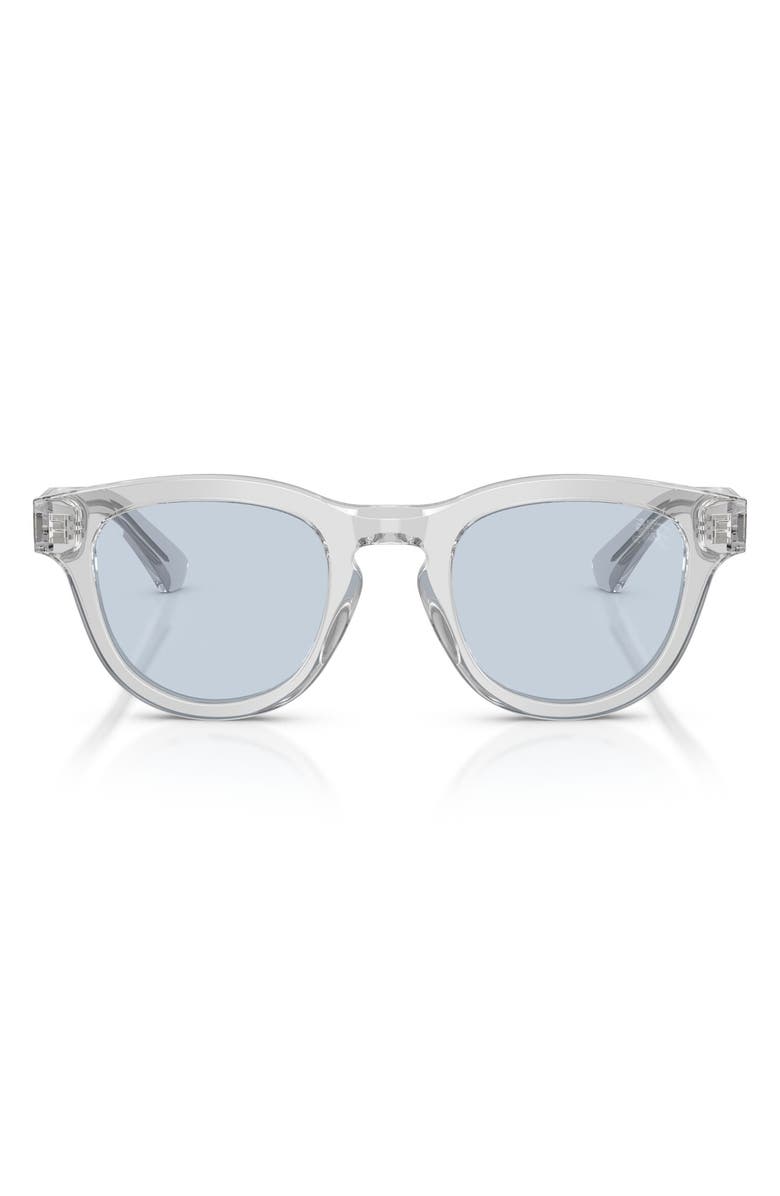 Burberry 48mm Phantos Sunglasses, Main, color, Grey / Azure