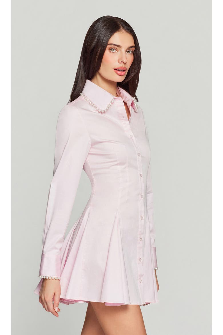 Maple Pearl Poplin Dress, Alternate, color, Soft Rose/Pearl