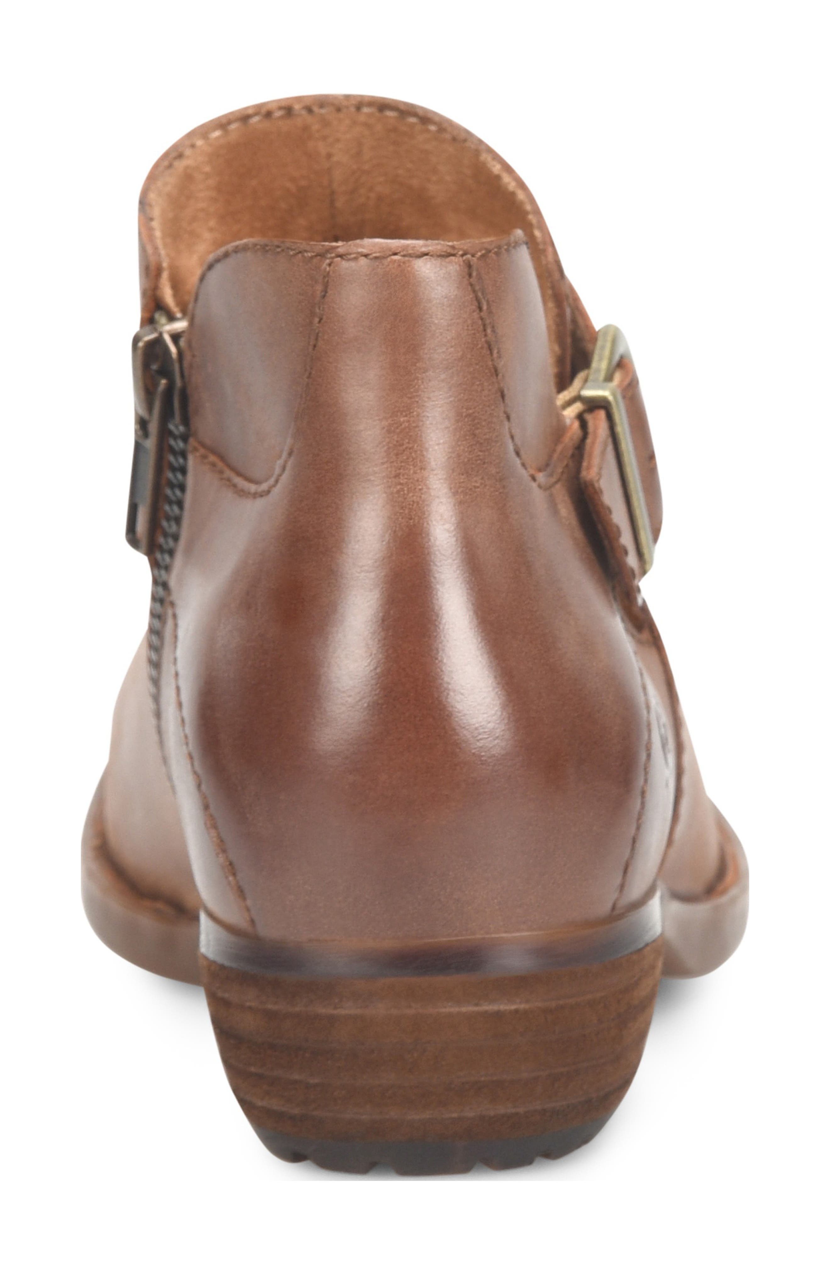 Børn Katie Zip Bootie, Alternate, color, Brown