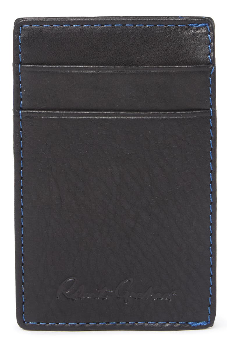Robert Graham Constanini Leather Card Holder, Main, color, 