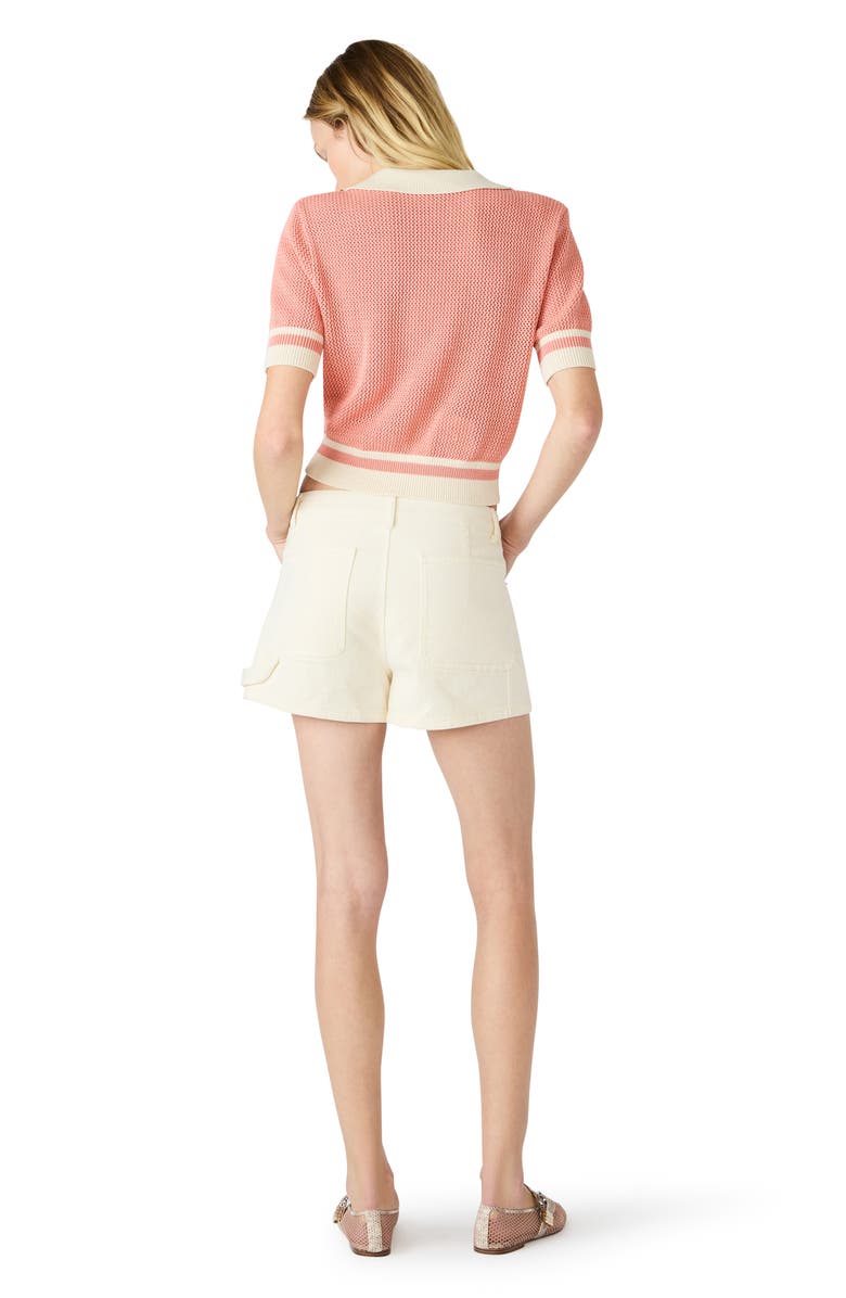 Steve Madden Aspyn Short Sleeve Sweater, Alternate, color, 