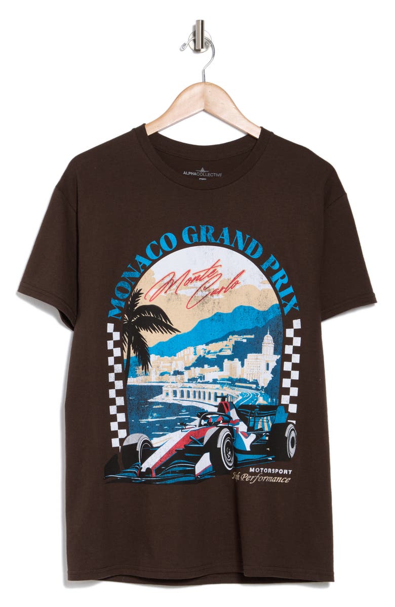 ALPHA COLLECTIVE Monaco Racing Cotton Graphic T-Shirt, Alternate, color,