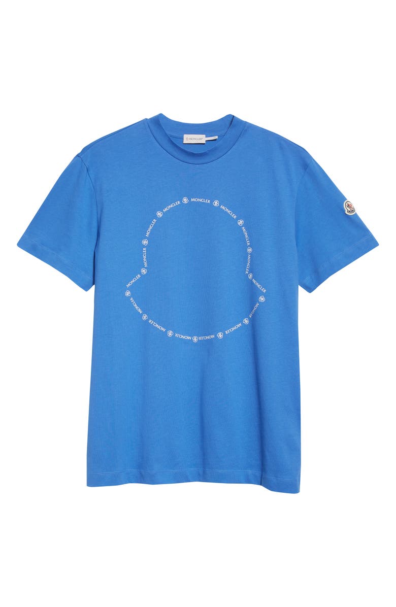 Moncler Logo Outline Graphic Tee, Alternate, color,