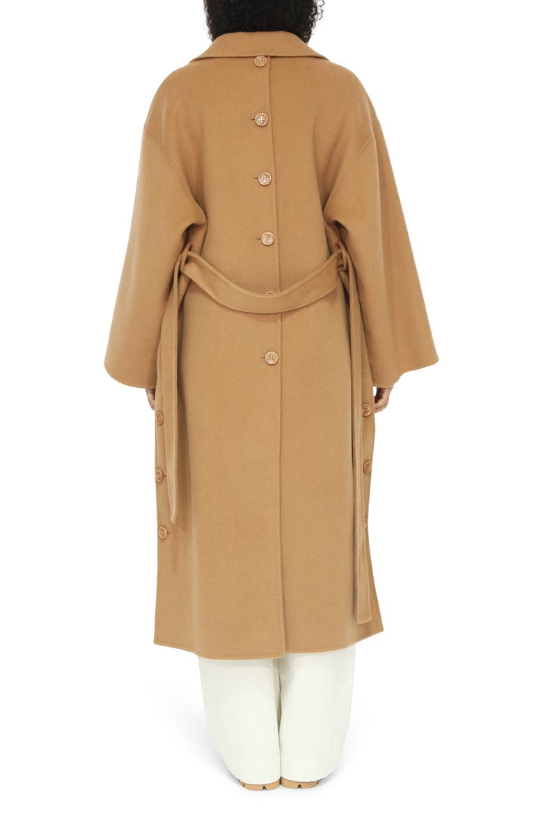 Belle & Bloom Wide Awake Split Hem Wool Blend Coat, Alternate, color,