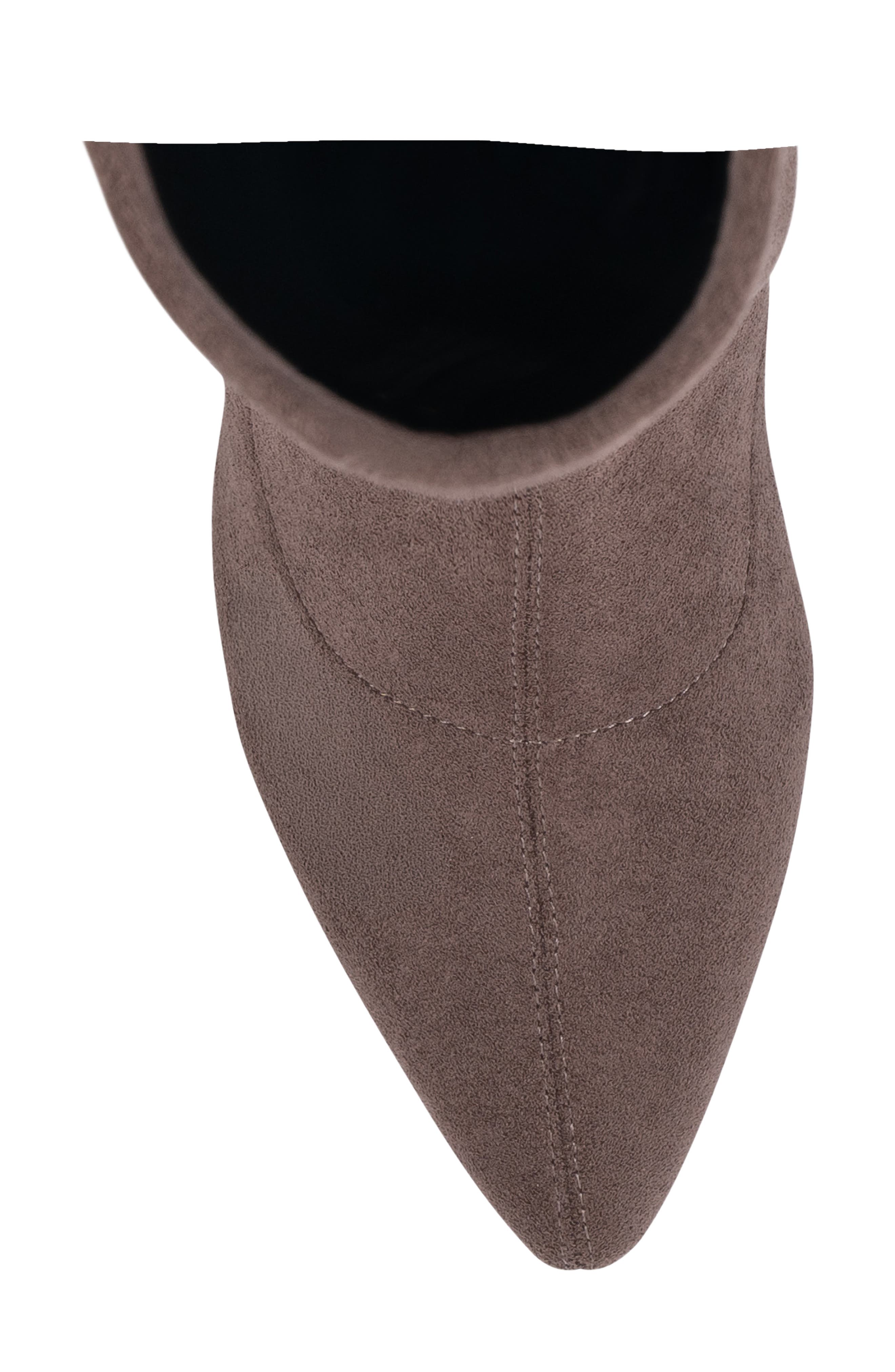 Riggs Faux Suede Knee High Boot, Alternate, color, TAUPE