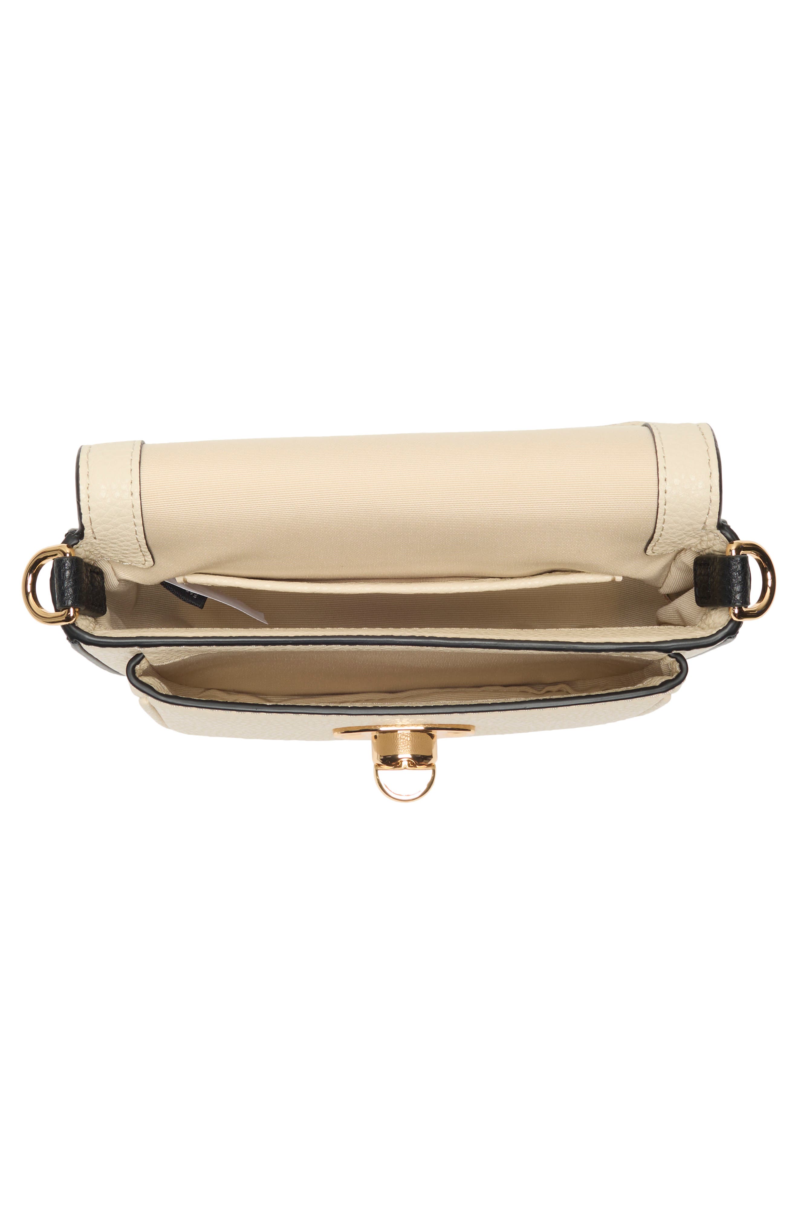 Marc Jacobs Small CB Signet Turnlock Saddle Bag, Alternate, color, Smoked Almond Multi