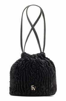 Pouf Faux Fur Bucket Bag