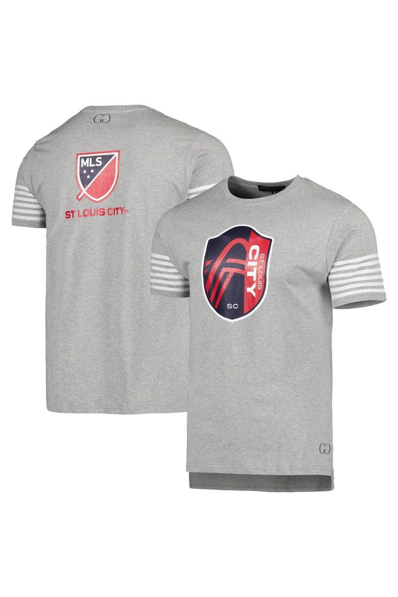 Men's Grungy Gentleman Heather Gray St. Louis City SC T-Shirt, Main, color, Heather Gray