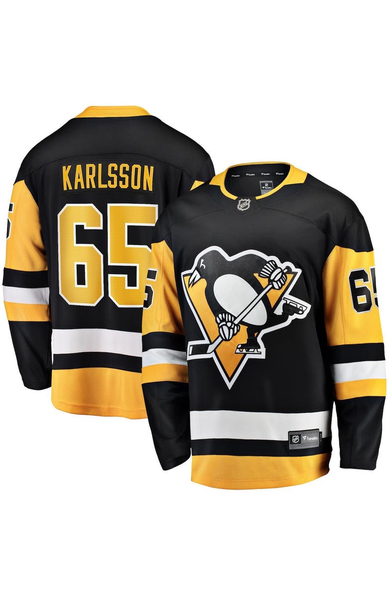 FANATICS Men's Fanatics Branded Erik Karlsson Black Pittsburgh Penguins Home Breakaway Jersey, Main, color, Black
