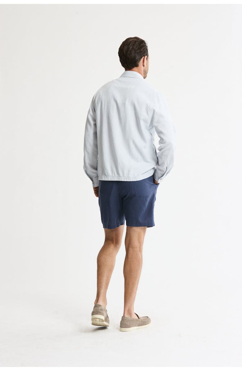 JACHS Linen Blend Zip Up Jacket, Alternate, color, Light Grey