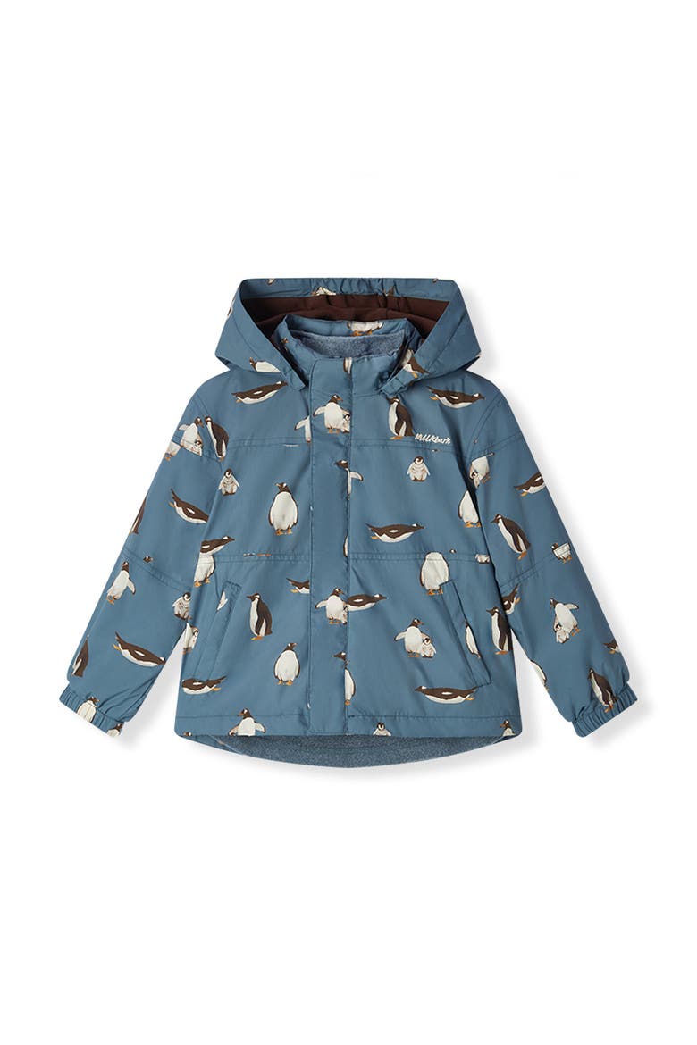 Hooded Windbreaker Jacket, Main, color, Penguin