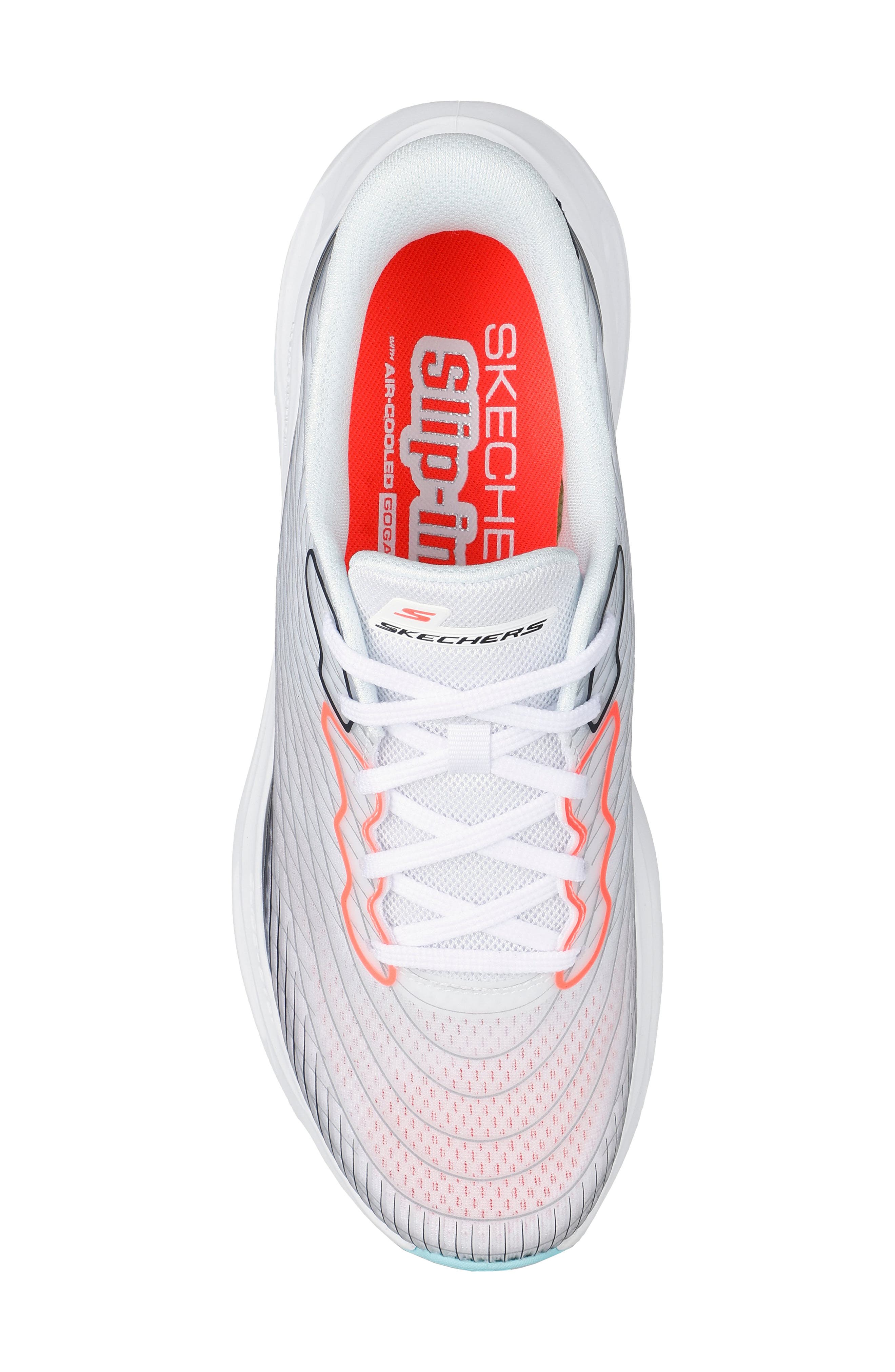 Hands Free Slip-Ins Max Cushioning Running Shoe, Alternate, color, WHITE MULTI