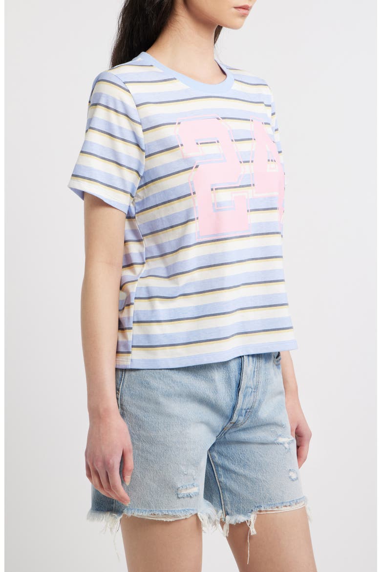 Striped 24 Graphic T-Shirt, Alternate, color, LIGHT BLUE