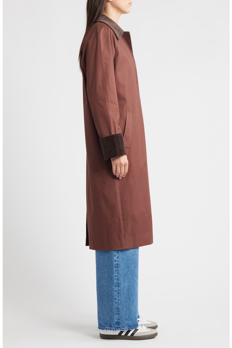 Levy Corduroy Trim Jacket, Alternate, color, RAISIN