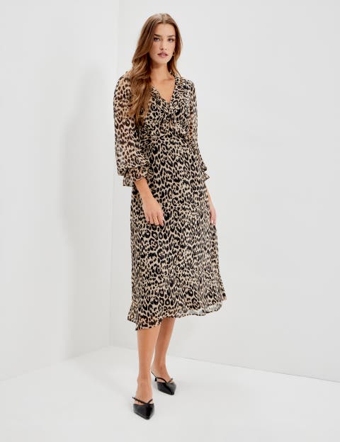Petite Veronica Chiffon Midi Dress