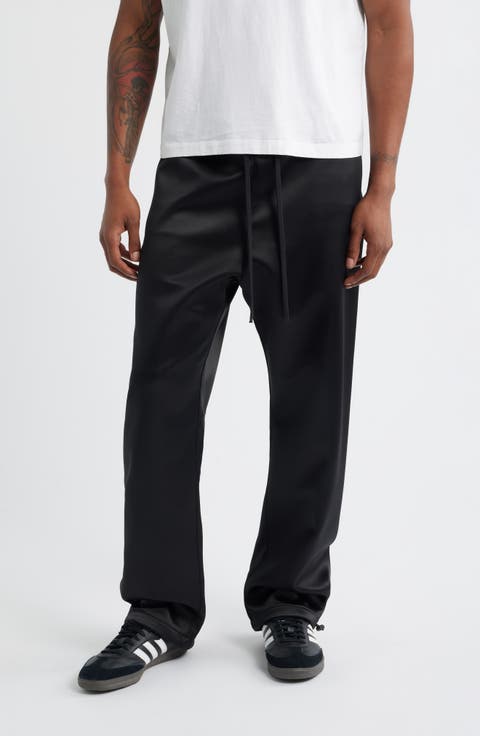 Relaxed Bonded Satin Track Pants