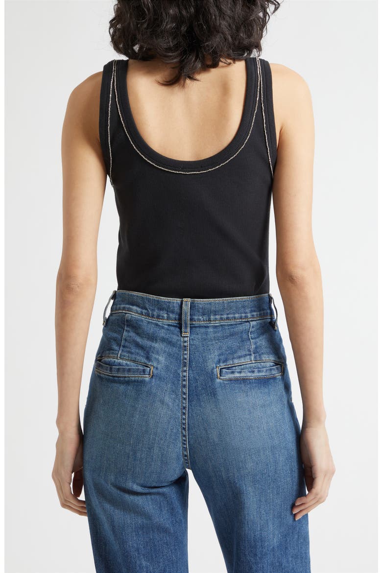 Wilma Crystal Embellished Tank, Alternate, color, BLACK