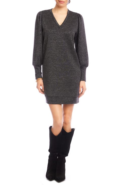 Sparkle Long Sleeve Minidress
