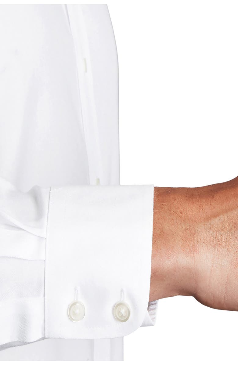 Charles Tyrwhitt Non-Iron Button-Down Twill Slim Fit Shirt Single Cuff, Alternate, color, White