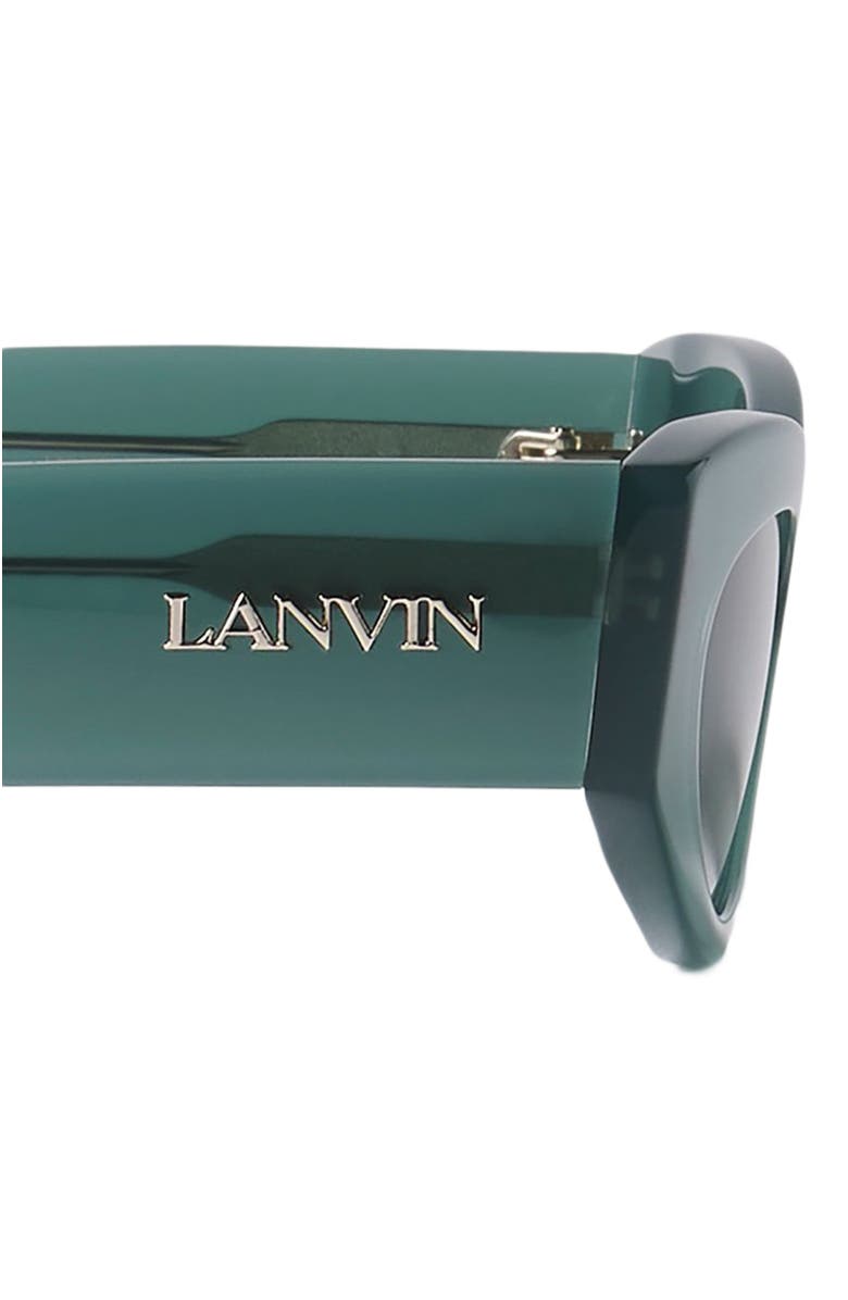 Lanvin Logo Sunglasses, Alternate, color, Dark Jade