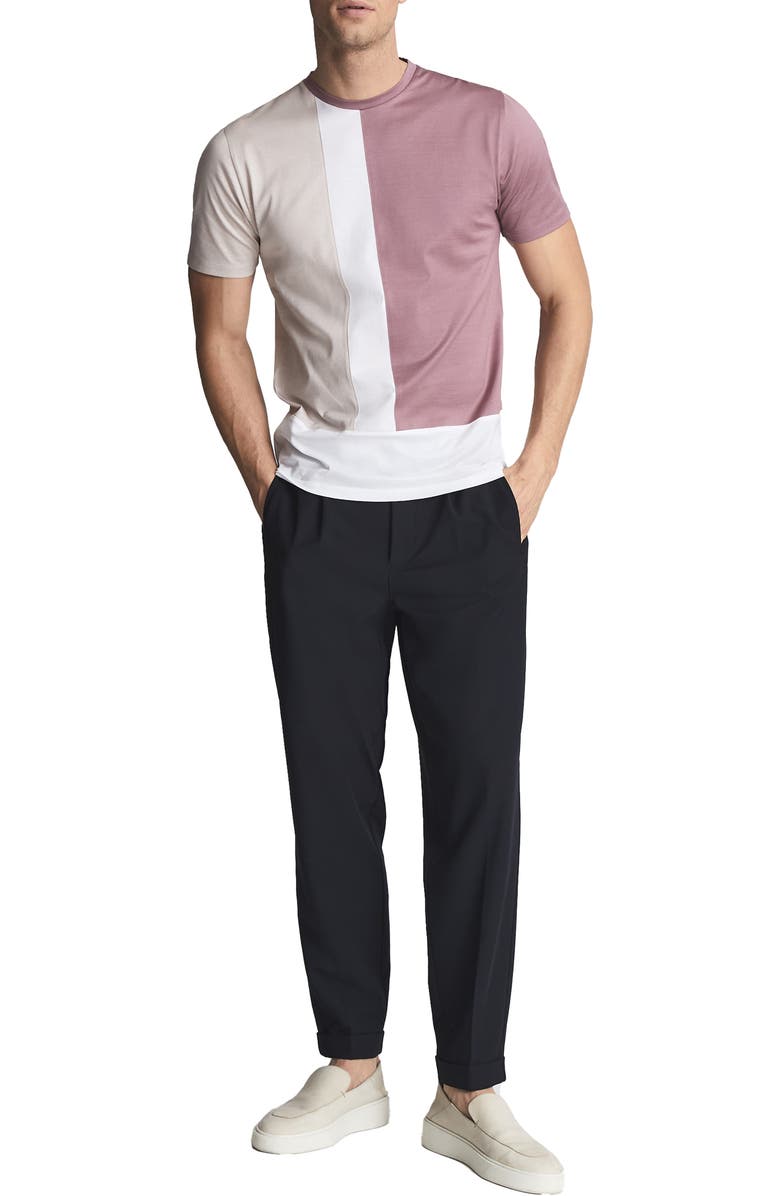 Reiss Men's Deano Colorblock Cotton T-Shirt, Alternate, color, 