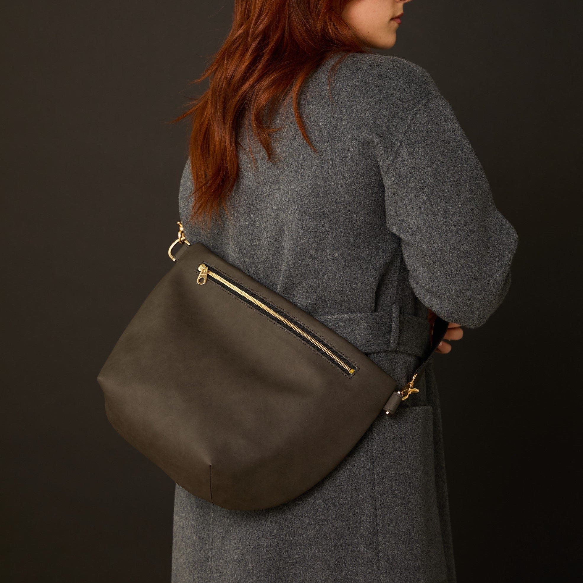 Pineapple Hobo Fanny Bag, Alternate, color, Dark Grey