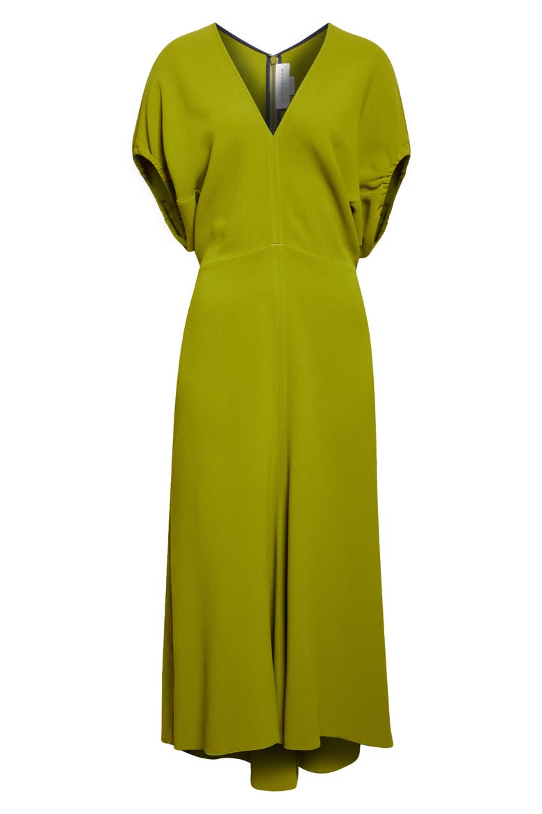 Blouson Midi Dress, Alternate, color, PARAKEET