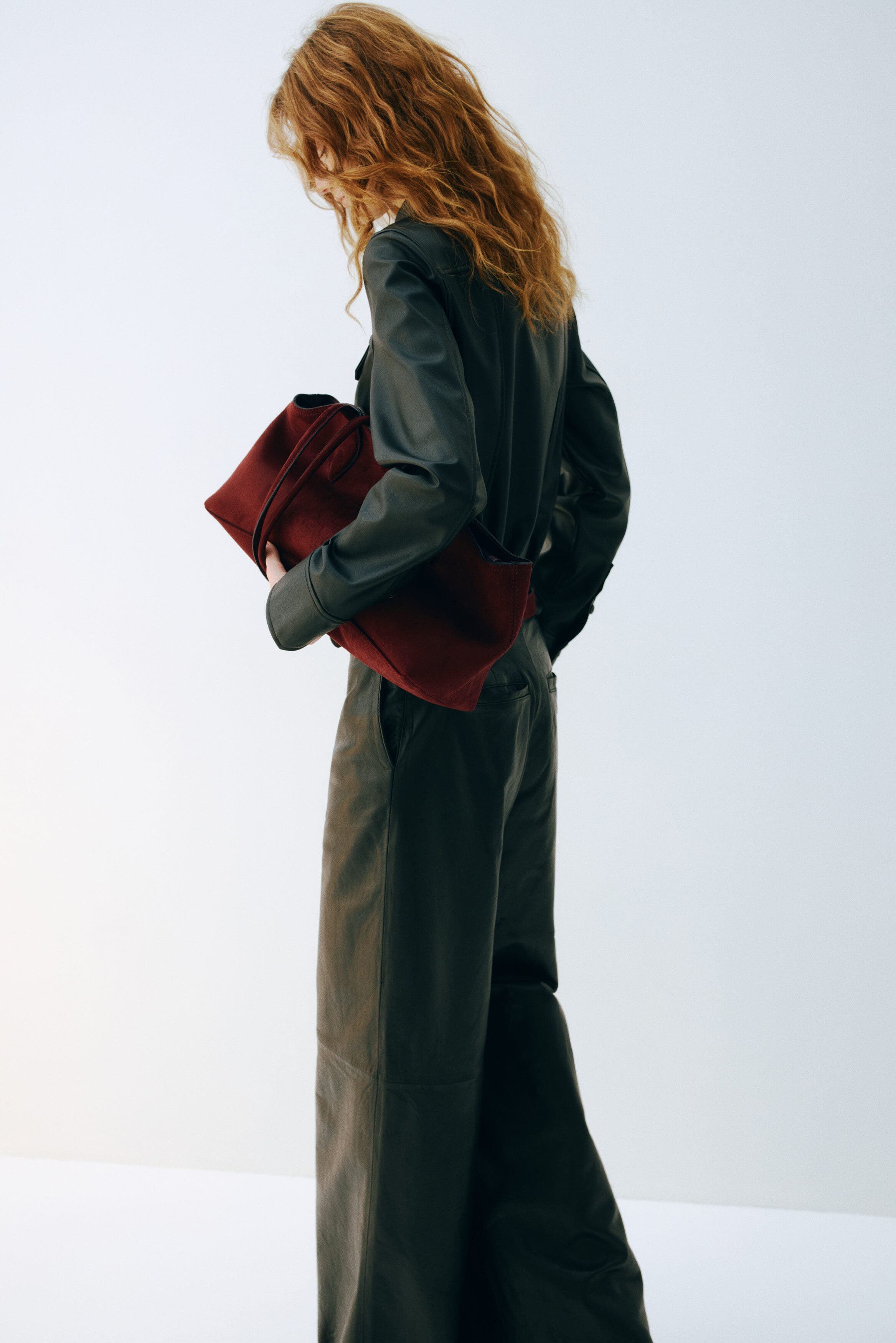 H&M Tote Bag, Alternate, color, Burgundy