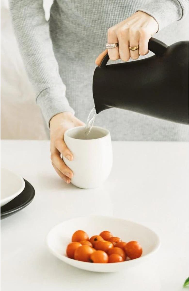 Gharyan Stoneware Pitcher Kuduo, Alternate, color, Black