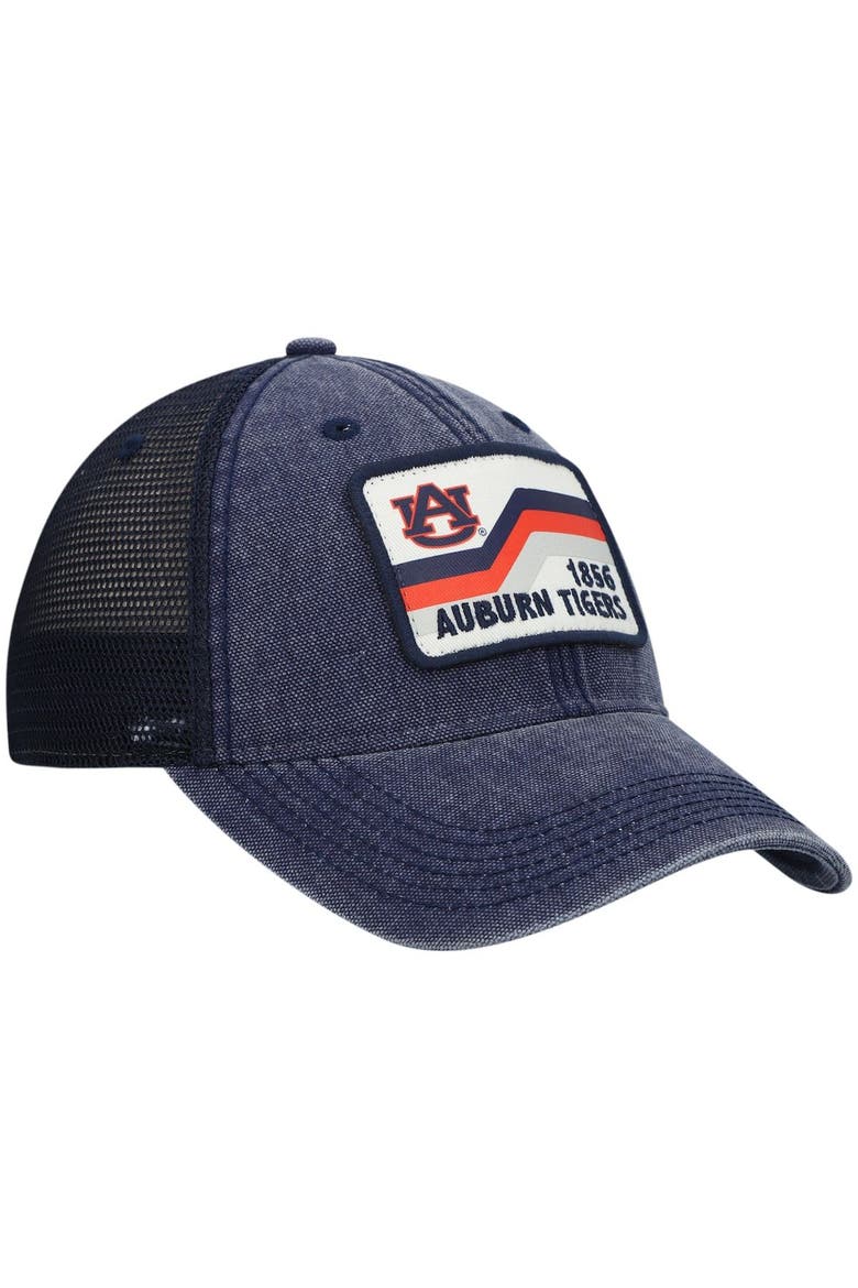 Men's Navy Auburn Tigers Sun & Bars Dashboard Trucker Snapback Hat, Alternate, color, Navy