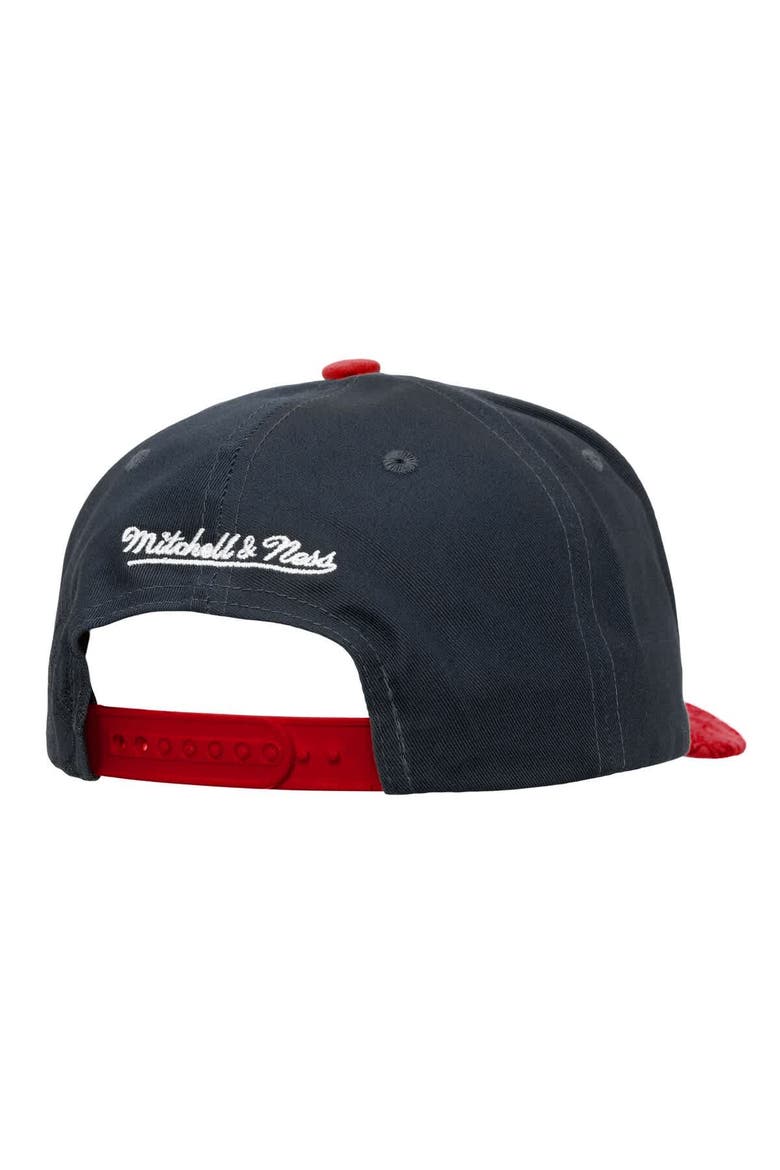 Men's Mitchell & Ness  Black/Red Chicago Bulls May Flowers Adjustable Hat, Alternate, color, Black