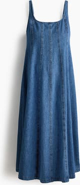 H&M Mama Denim Midi Dress