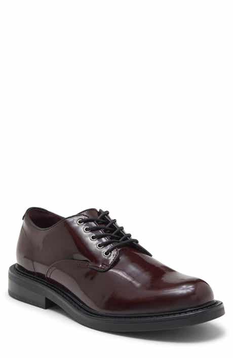 Darcio Faux Leather Plain Toe Derby