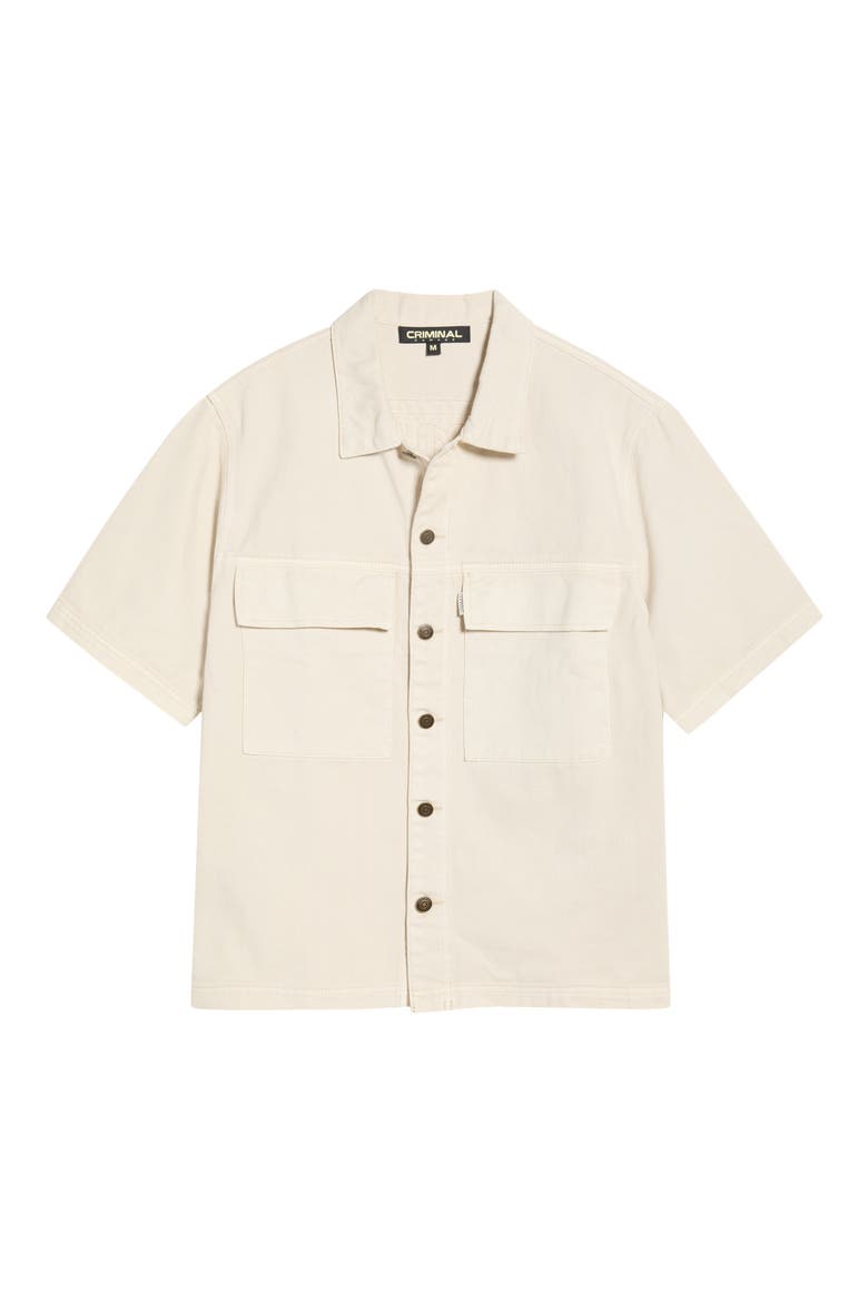 Mechanic Button Front Shirt, Alternate, color, WASHED STONE