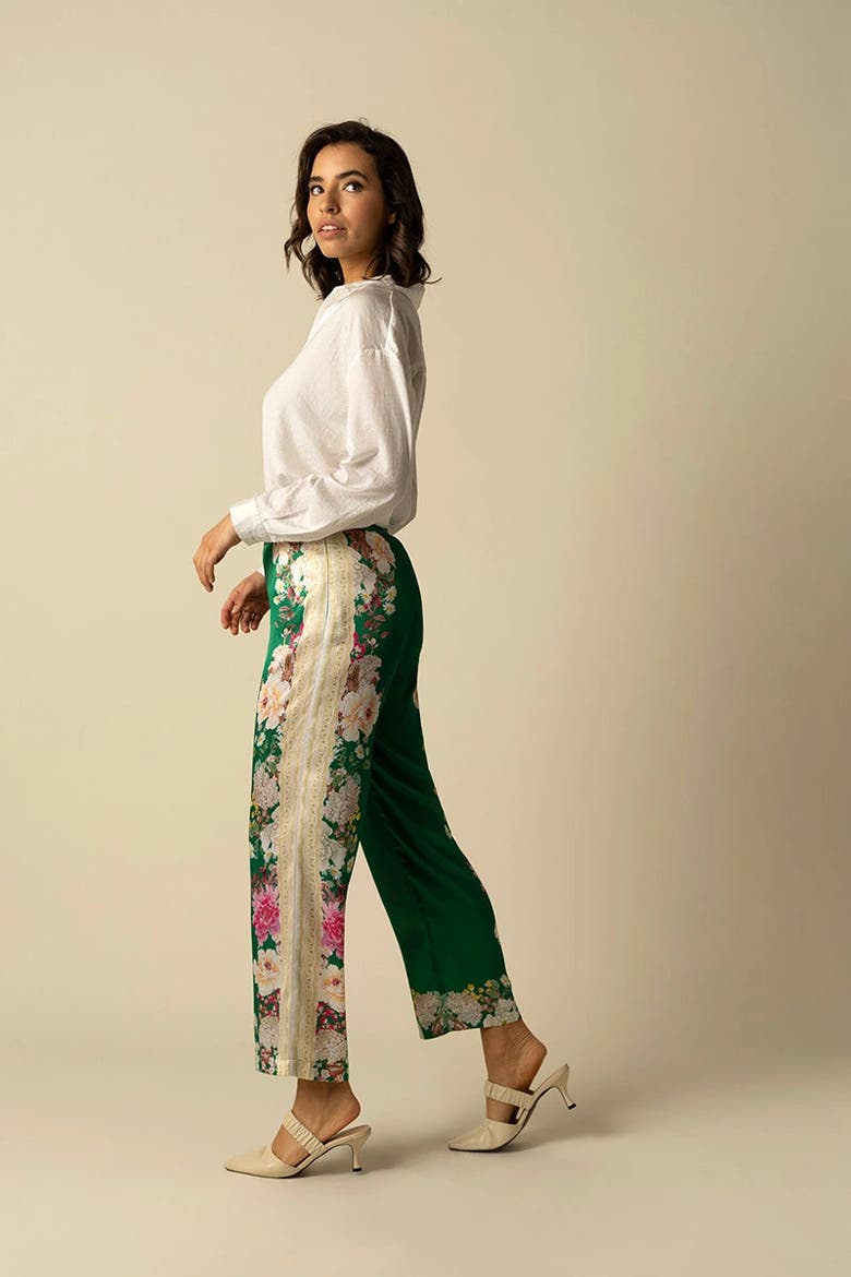 Amora Green Trousers, Alternate, color, Green