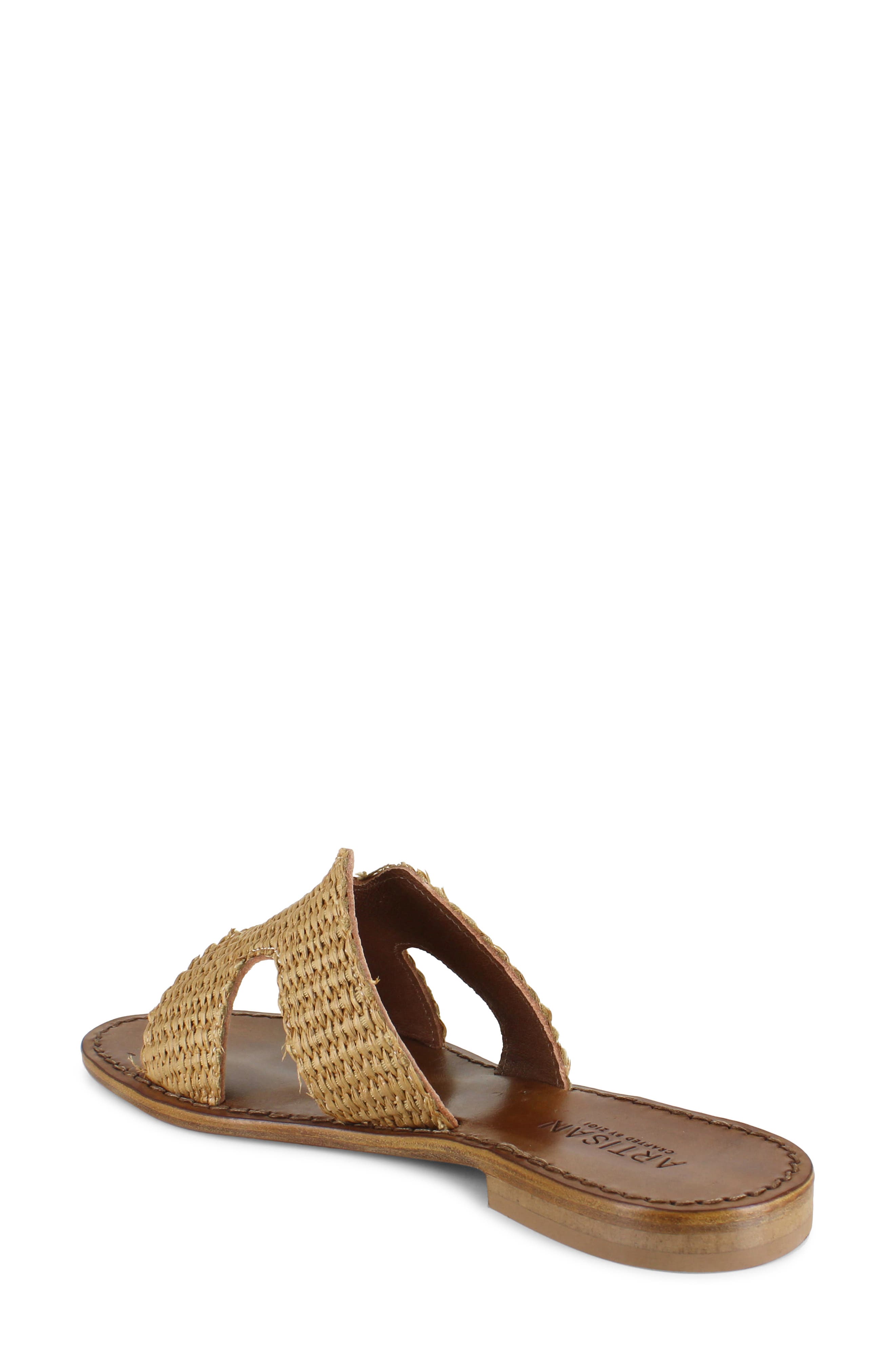 Fenka Water Resistant Leather Sandal, Alternate, color, BROWN