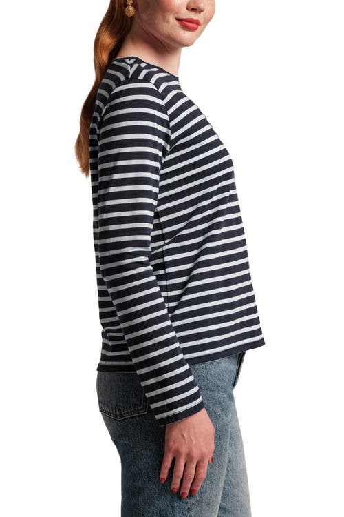 Frances Valentine Long Sleeve Striped T Shirt Stripe In Multi