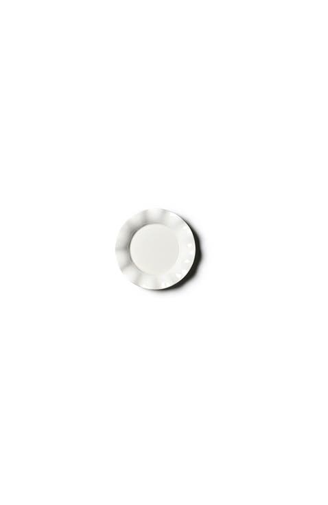 Signature White Ruffle Dessert Plate
