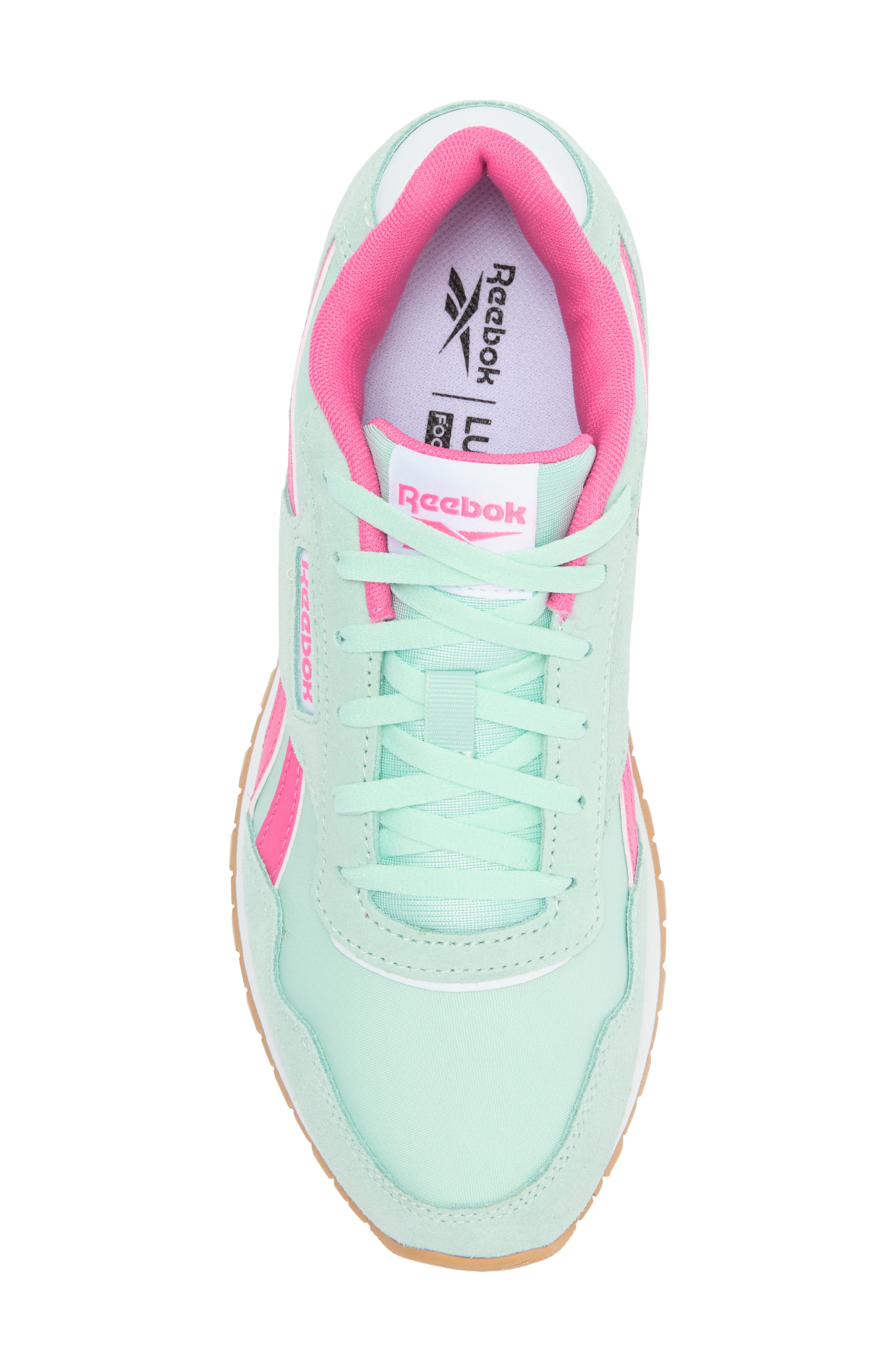 Reebok Glide Sneaker, Alternate, color, Aqua Pink White