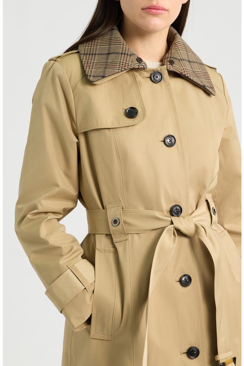 Double Breasted Trench Coat, Alternate, color, KHAKI