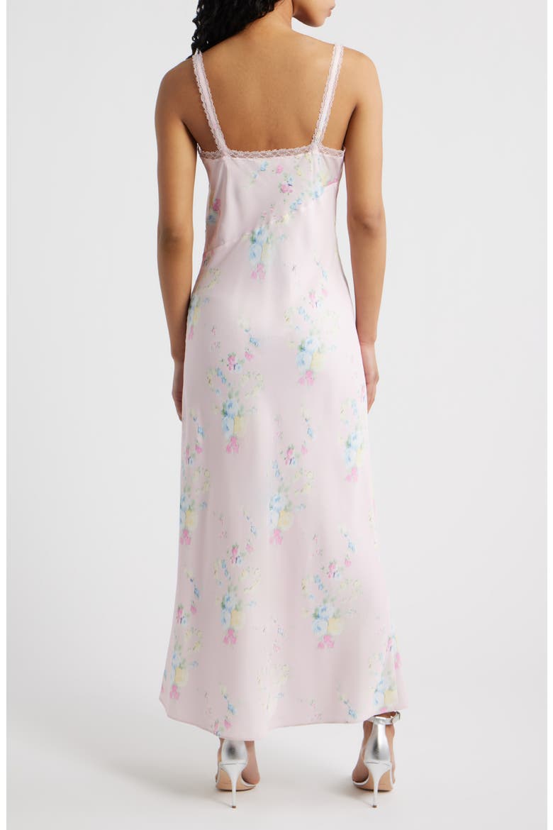 Annabeth Abstract Floral Cotton Slipdress, Alternate, color, ROSY TRELLIS