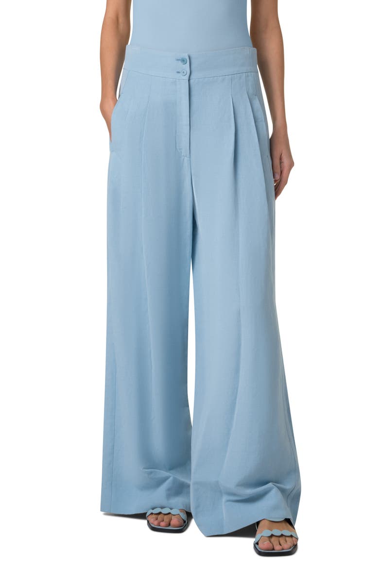 Florence High Waist Wide Leg Pants, Main, color, SKY
